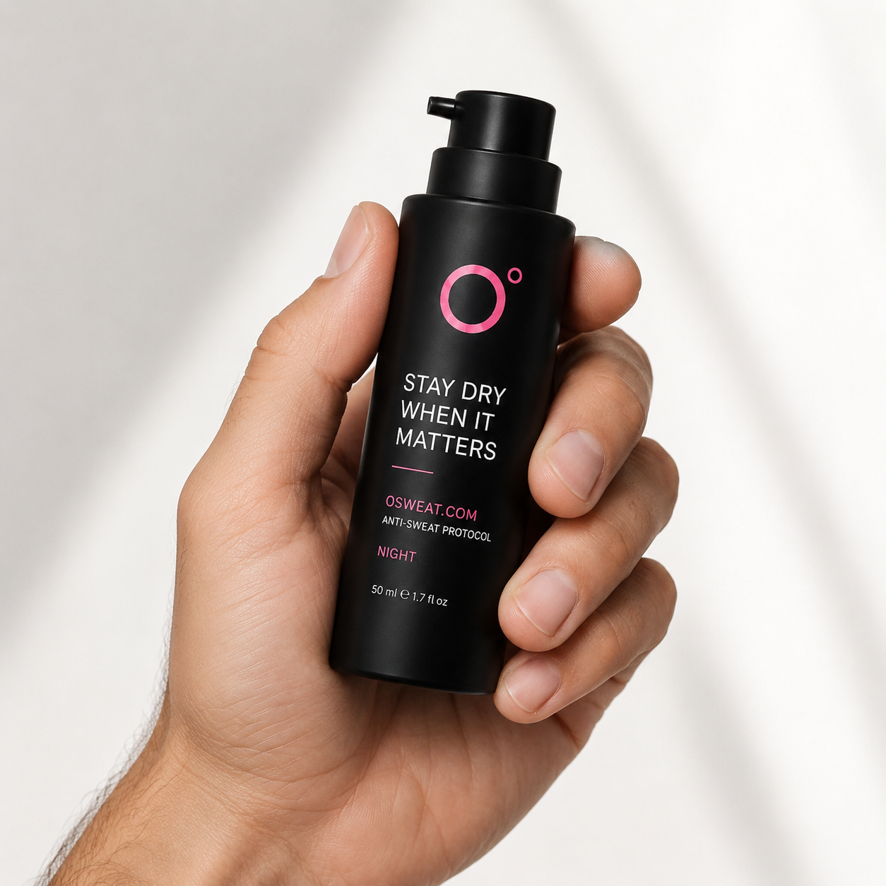 O°Sweat clinical antiperspirant gel 1×50ml pump — Stop excessive sweating and hyperhidrosis